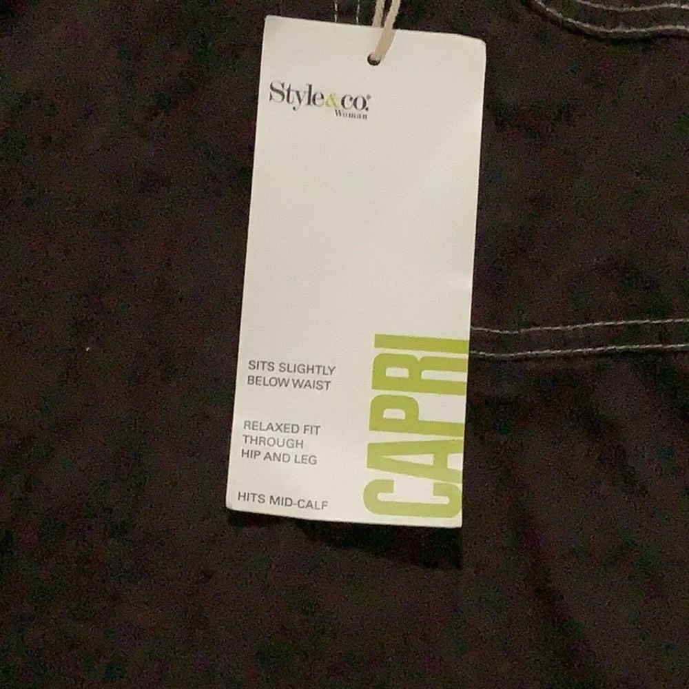 Style and co brown Capri shorts new with tag - Picture 3 of 8